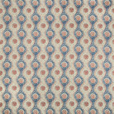 Folio Francais Nadari Print Cotton Blend Fabric in Blue/Red/Ivory