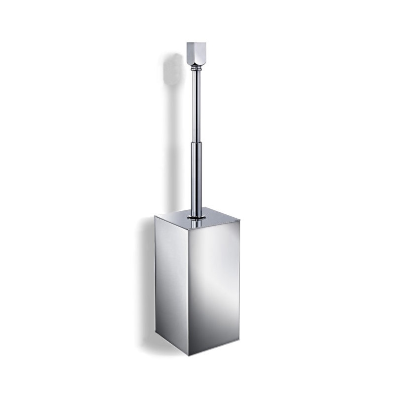 Accessoires 15,9 po H Brosse de toilette murale et support, Chrome