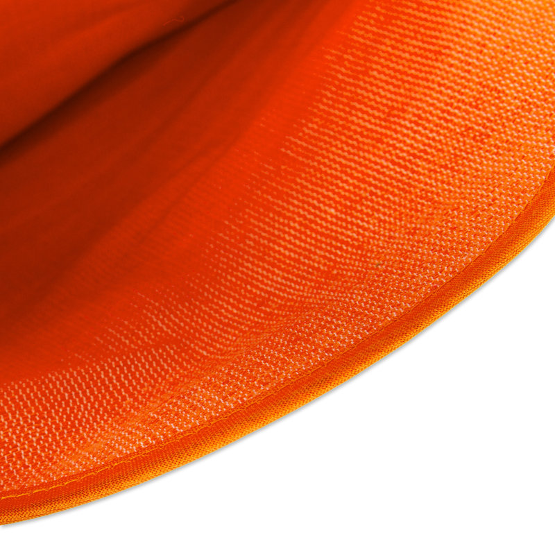 Clara-Marie Cotton Nautical Round Placemat, Orange