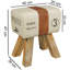 Osier Solid Wood Accent Stool