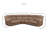 Elida Upholstered Reclining L-Shaped Sectional Symmetrical