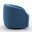 Fauteuil demi-tonneau pivotant en velours Arrun-223861485