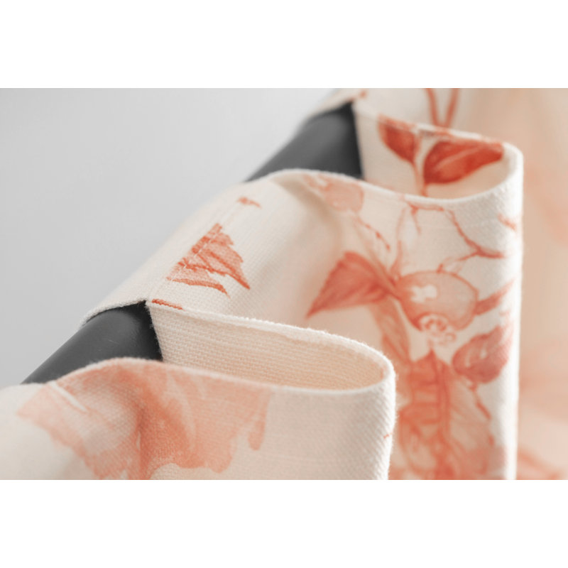 Maison d'Hermine Équinoxe - Rideau Terracotta 100 % coton - 127 cm x 213 cm, Terre cuite, L 50 po x L 84 po