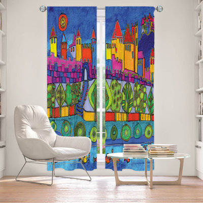 Paire de rideaux obscurcissant avec passe-tringle Delaughter Room
