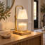 11.42 " Glass and Iron Wax Warmer