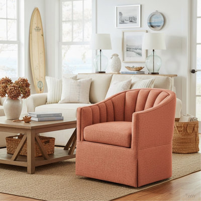 Fauteuil d'appoint pivotant avec jupe Solitude