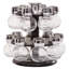 Freestanding Wood Spice Jar & Rack Set