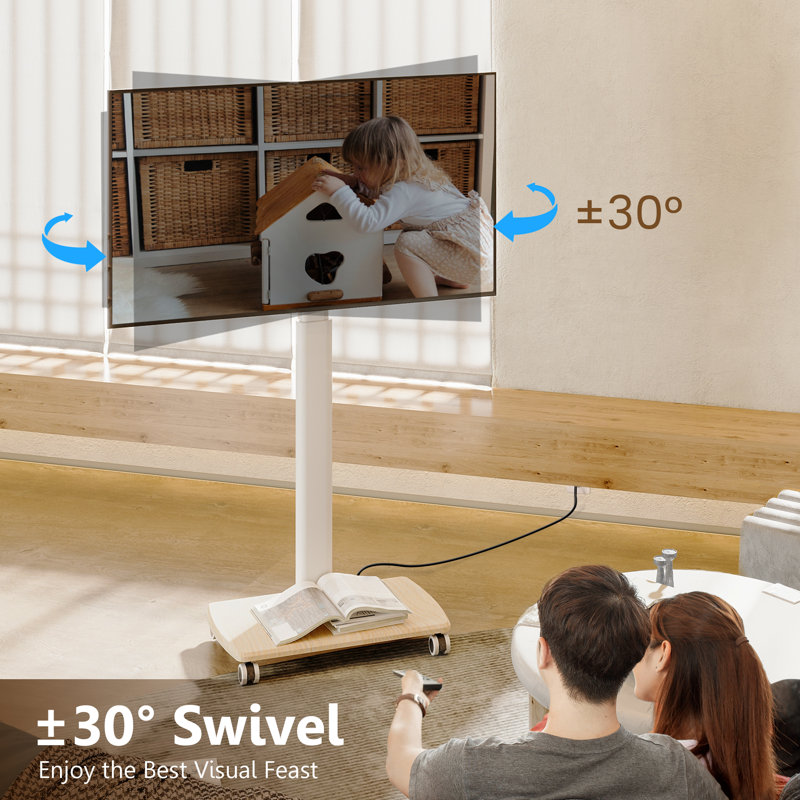 Support mobile sur pied E Series, Blanc