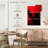 Abarca Saxophone Silhouette On Red-108547629