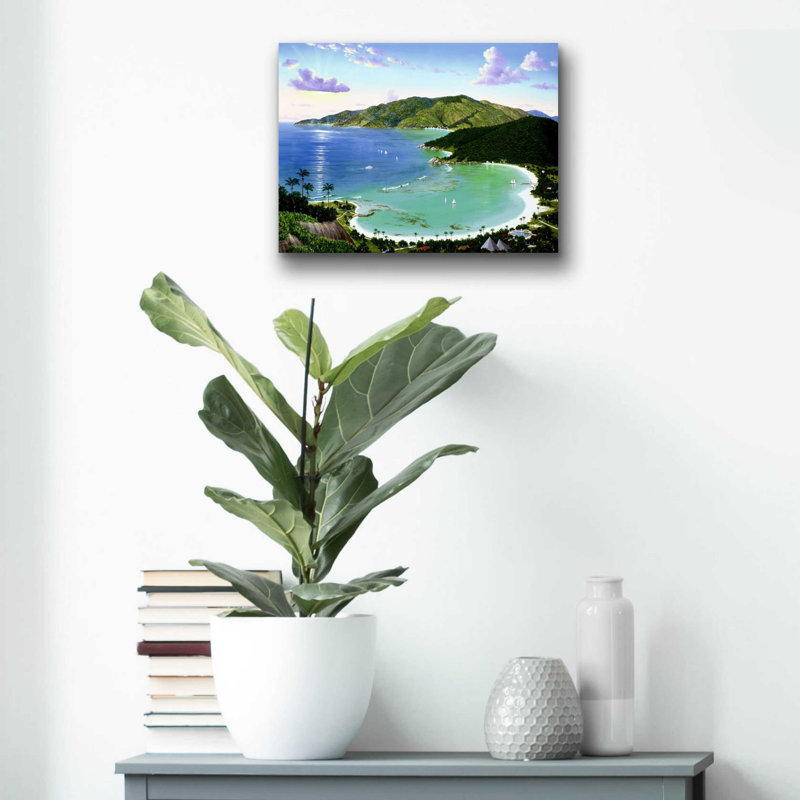 Art mural en verre acrylique, H 12 po x l 16 po x P 0,13 po