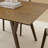 Contemporary Walnut Finish Dining Table with Solid Rubberwood Base (70")