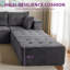 Fauteuil-lit en forme de U avec 2 tabourets Boneless-557857387