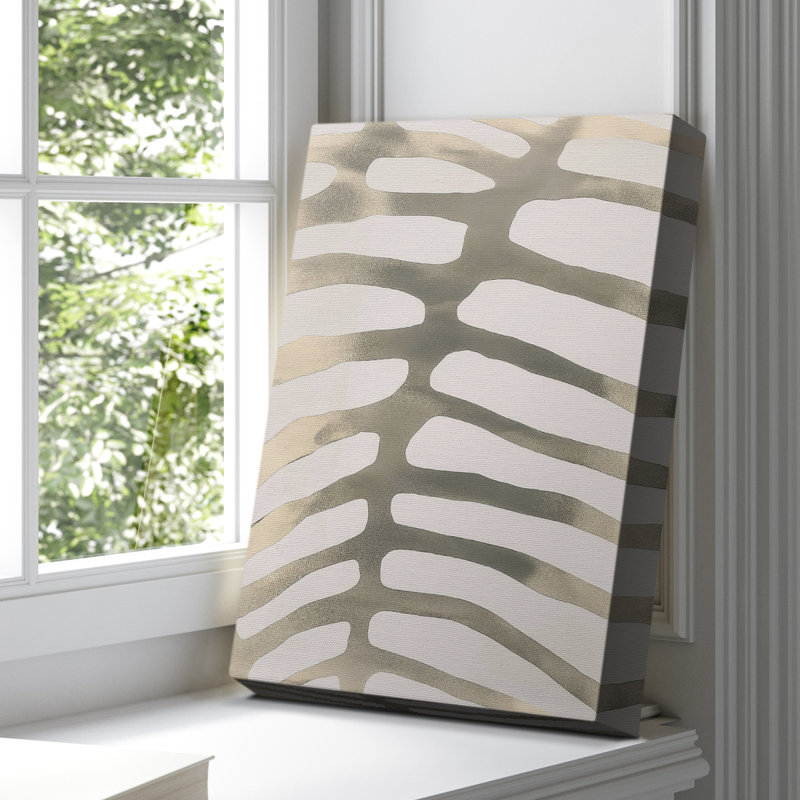 Toile tendue avec châssis abstrait CDXV III, H 18 po x l 12 po