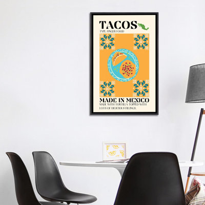 Tacos - Wall Art Print - Framed Canvas