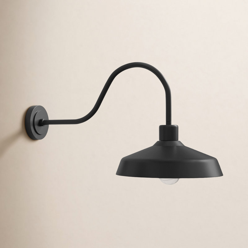 Vanielle Composite Wall Light, Black, 17.5" H x 16" W x 32.5" D