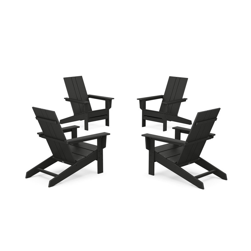 POLYWOOD by AllModern Outdoor Adirondack Chair, Black