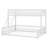 Floor Bunk Bed Frame With Ladder – Safety Guardrails Equipped, Simple & Easy To Assemble-564847287-564847285