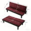 Canapé-lit futon convertible avec 5 positions réglables pour les petits espaces