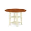 L'ensemble 3 pièces de table et chaises de cuisine comprend une table de salle à manger ronde avec Dropleaf et des tablettes et 2 chaises de salle à manger, babeurre et cerise-1829455489-1745926370-1795974263