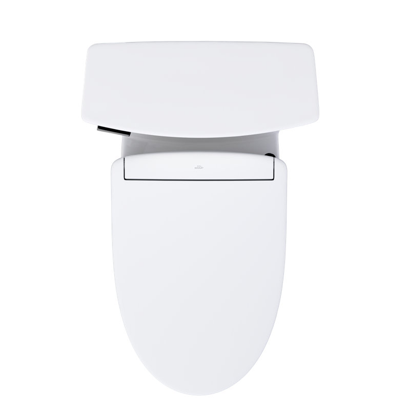 TOTO® WASHLET®+ Soirée® Elongated 1.28 GPF Universal Height Toilet with S5 Bidet Seat, Cotton White - MW9643446CEFG#01