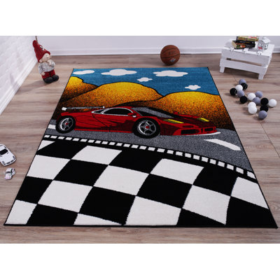 Tapis rouge / noir Kindig