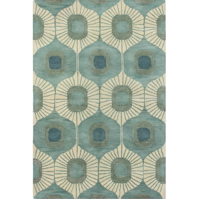 Hemmer Abstract Tufted Wool Area Rug