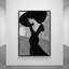 Tableau encadré Silhouette éternelle sur toile - Cadre blanc-104992326