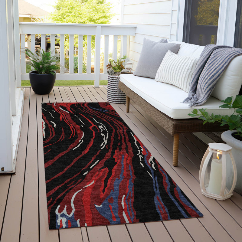 Machine Washable Indoor/Outdoor Chayden ACN1037 Ivory Rug, Runner 2'3" x 7'6"