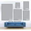 Décoration murale en acrylique bleu et quartz-76545556