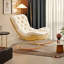 Chaise berçante crème et venteux