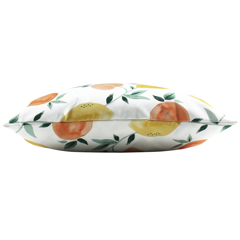 Les Fruits Indoor / Outdoor Floral Square Throw Pillow Cover