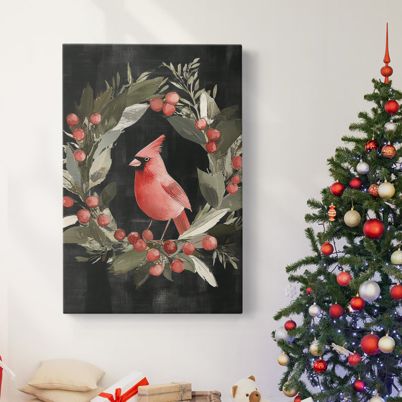 Art des Fêtes de Noël - Toile tendue avec châssis XXXII, H 18 po x l 12 po