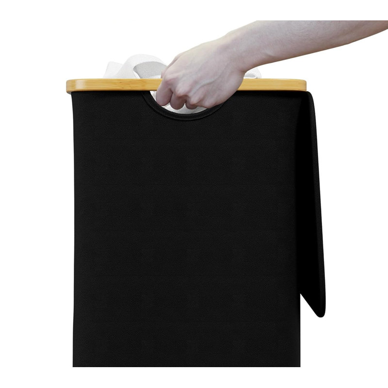 Cabinet Laundry Hamper, Black