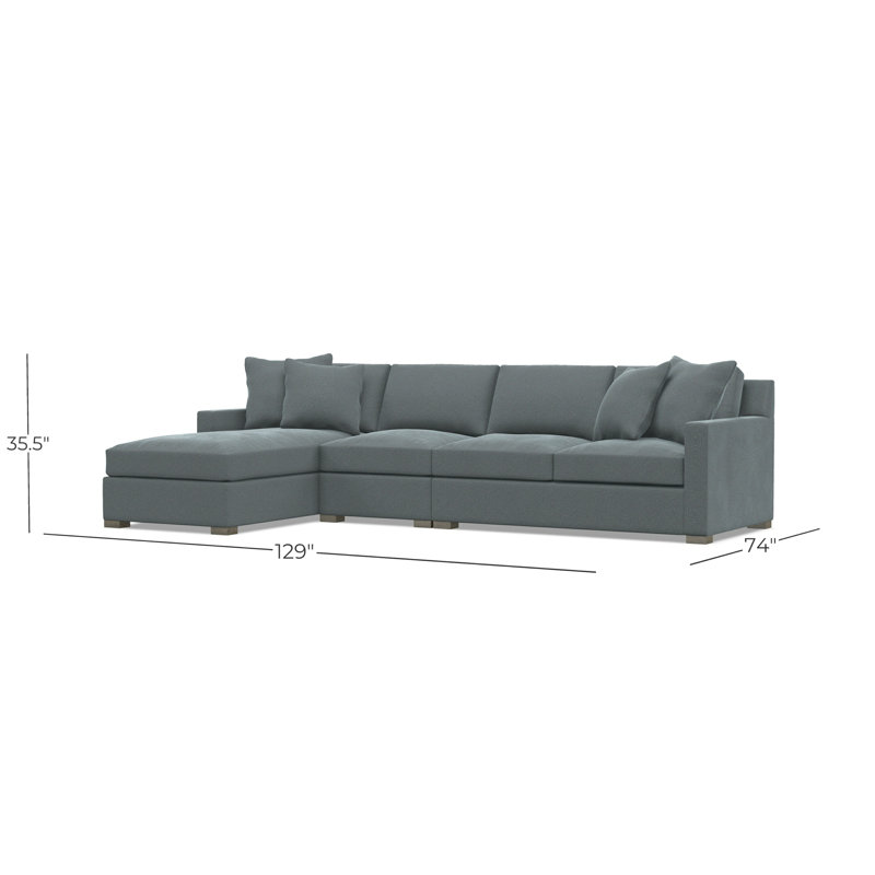 Kelsey Fabric 3 Pc Sectional, 1592-110