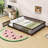 Queen Wooden Floor Bed With Guardrails