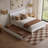 Phoenix Wood Platform Bed with Trundle-891028862-891028857
