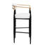 Beige rembourré de 2, hauteur de comptoir avec pieds en fer pour la cuisine, capacité de poids maximale de 260 lb, tabourets de bar Island, forte de 265 lb
