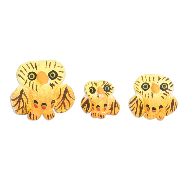 Ensemble de 3 figurines en céramique fabriquées à la main Millwood Pines