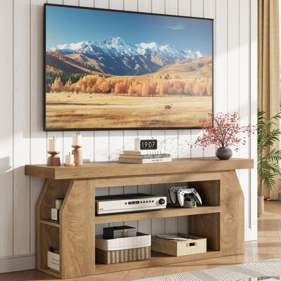 Meuble télé moderne de 47 po pour téléviseur de 55 po ou moins avec tablettes réglables Vividwood