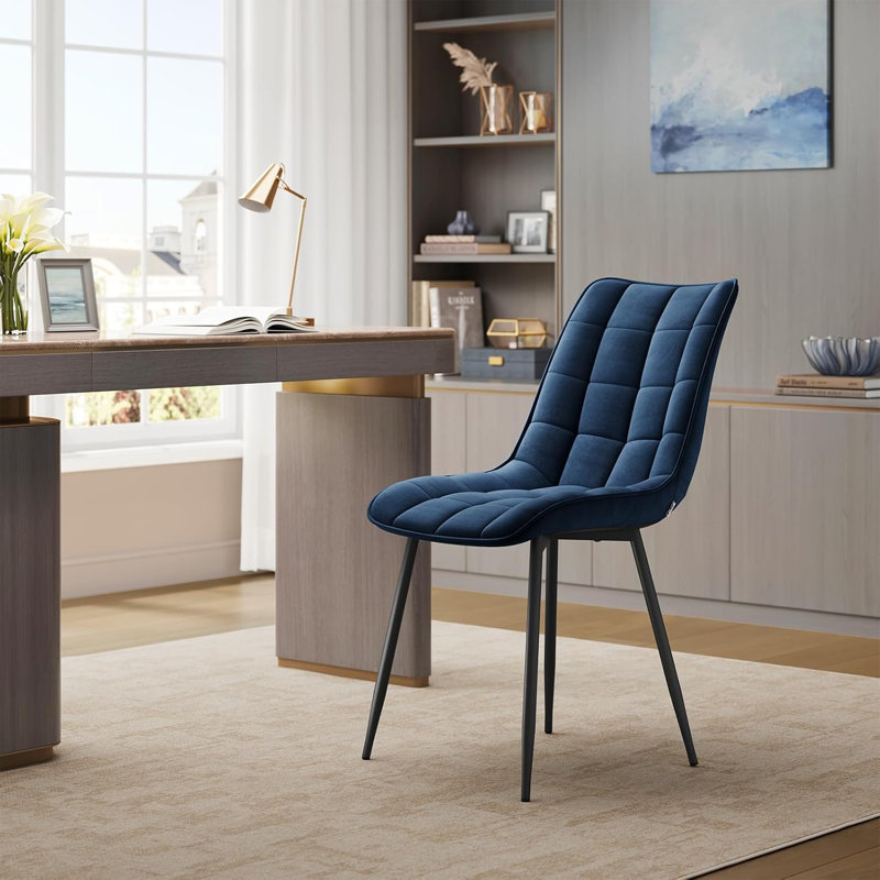 Chattooga Upholstered Dining Chair, Blue, 2