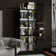 31.5'' W 5-Tier Glass Door Display Case Curio Cabinet With LED Lights