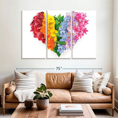 Hardie Rainbow Floral Heart