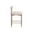 Joden Upholstered Counter Stool with Metal Frame - Cream-99277849