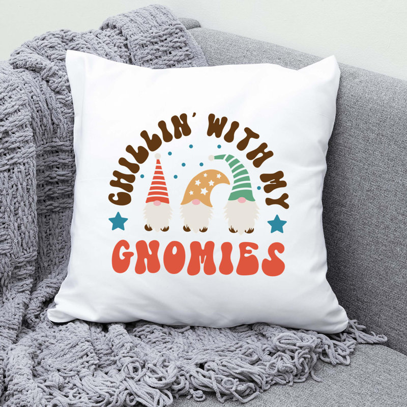 ChristmasFunny-06 Reversible Throw Pillow, 16" x 16"