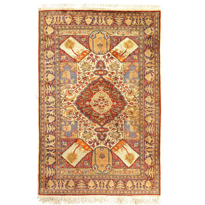 Vonzetta One-of-a-Kind 4' X 6'3'' Hand Knotted Area Rug