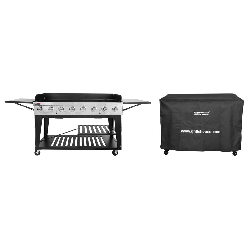 Ensemble 2 pièces de gril au gaz au propane liquide 104 000 BTU à 8 brûleurs Arlmont & Co.