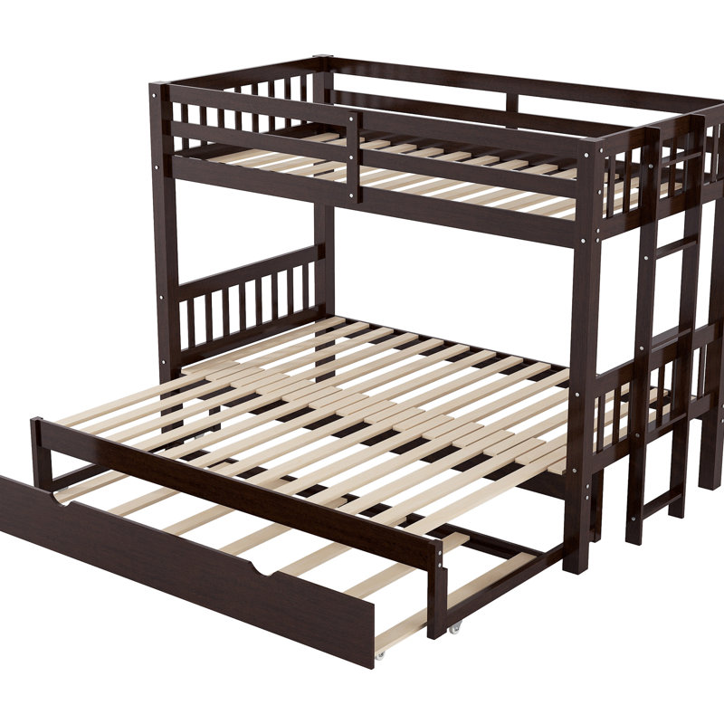 Lit superposé simple escamotable avec lit gigogne, peu encombrant pour les petites pièces, garde-corps, choix de position, structure en pin pour invités de nuit, liberté de placement sur toute la longueur, et