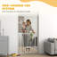 Metal, Plastic Pressure Mounted Pet Gate