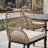 5pcs Rattan Metal Patio Dining Set With Umbrella Hole, Zippered Cushions-459965313-459965319-459965312