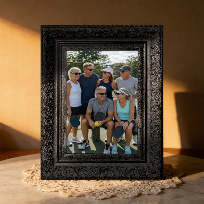 5" x 7" Black 3 PCS Simple Picture Frame for Office Decor
